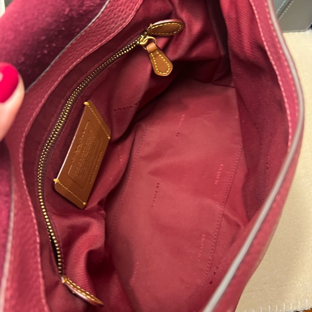 COACH Pebbled Leather Tabby Medium Size - Picture 11 of 13